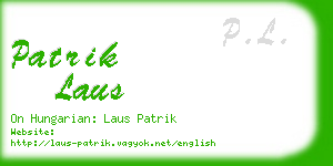 patrik laus business card